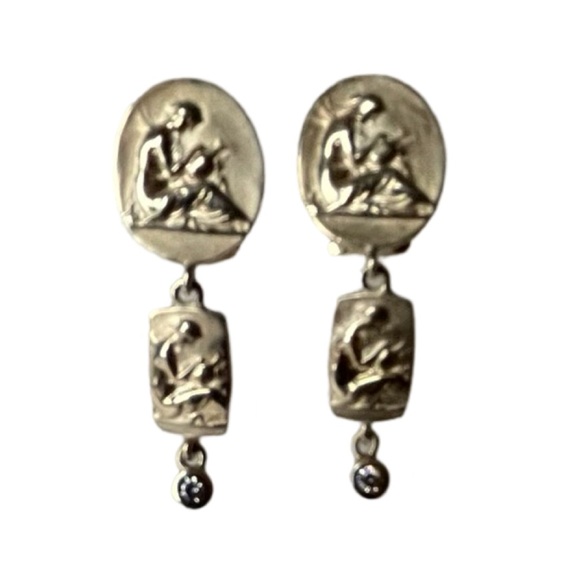 Classical art of work Roman and Greek Mythology Earrings. - Picture 4 of 11